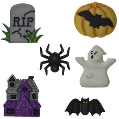 Buttons Galore 50+ Assorted HALLOWEEN Theme Buttons Set for Sewing & Crafts