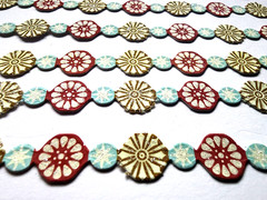 K&Company Snowflake Garland Glitter Stickers 8pc RARE Christmas Scrapbooking New