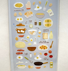 Suatelier Egg Cooking Stickers Eggtime Collage Junk Journal Planners Scrapbook