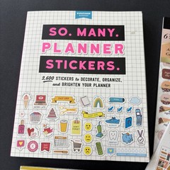 Lot of 4 Books Of Planner Scrapbook Stickers Some Missing But Mostly Complete