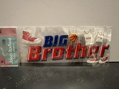Jolee’s Boutique BASKETBALL BIG BROTHER Title Phrase Sticker Scrapbooking