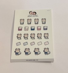 Hubman and Chubgirl Stationary Buddies Planner Sticker Lot of 8 NEW