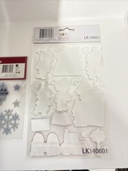 Mixed Lot Of 5 Christmas stickers Trim A Home Gem Decal & Unbranded Elf
