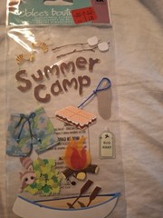 Lot of Girl Scout Scrapbook Stickers – Camping – Activity Kit