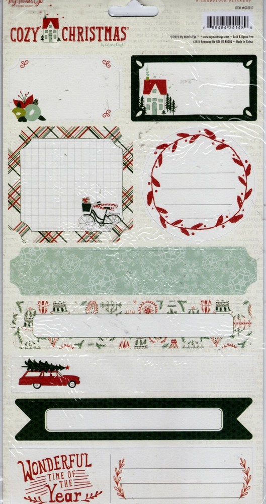 My Mind’s Eye Christmas sticker sets~Cozy or Comfort & Joy~Cute! FAST SHIP!!
