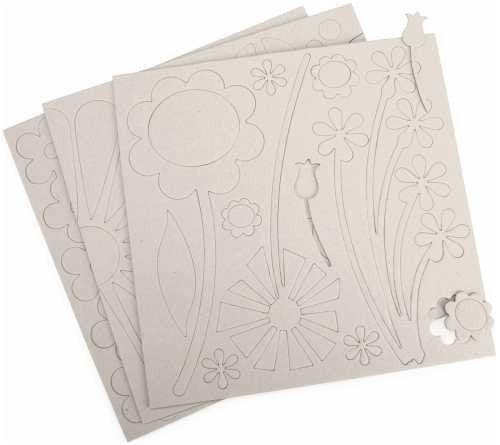 Biggest Board Chipboard 12×12 Sheets, 3/Pkg: Wildflowers