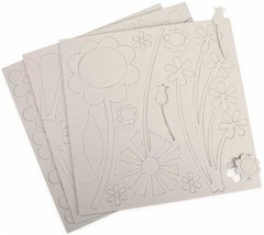 Biggest Board Chipboard 12×12 Sheets, 3/Pkg: Wildflowers