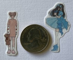 MINI VELLUM YOUNG LADIES ASSORTMENT Stickers(10pc) Girls•People•Cutie•Females•