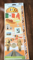 Extra Large Paper House Cardstock Stickers MEXICO Sticky Pix 4.5″ x 12″ NEW *