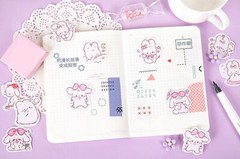 Kawaii Pink Stickers Cute Harajuku Magical Girl Sailor Moon Pastel Bunny Usagi