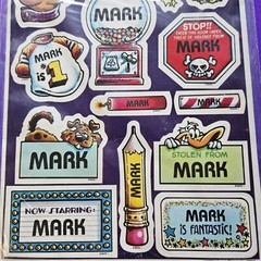 Vintage Lot Of 2 Mark I «Celebrity» Stickers Mark SEALED Made In USA 1982 1983