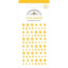 Crafts Doodlebug Mini Jewels Repeats Assorted Sizes Gems Bling Bumblebee Yellow