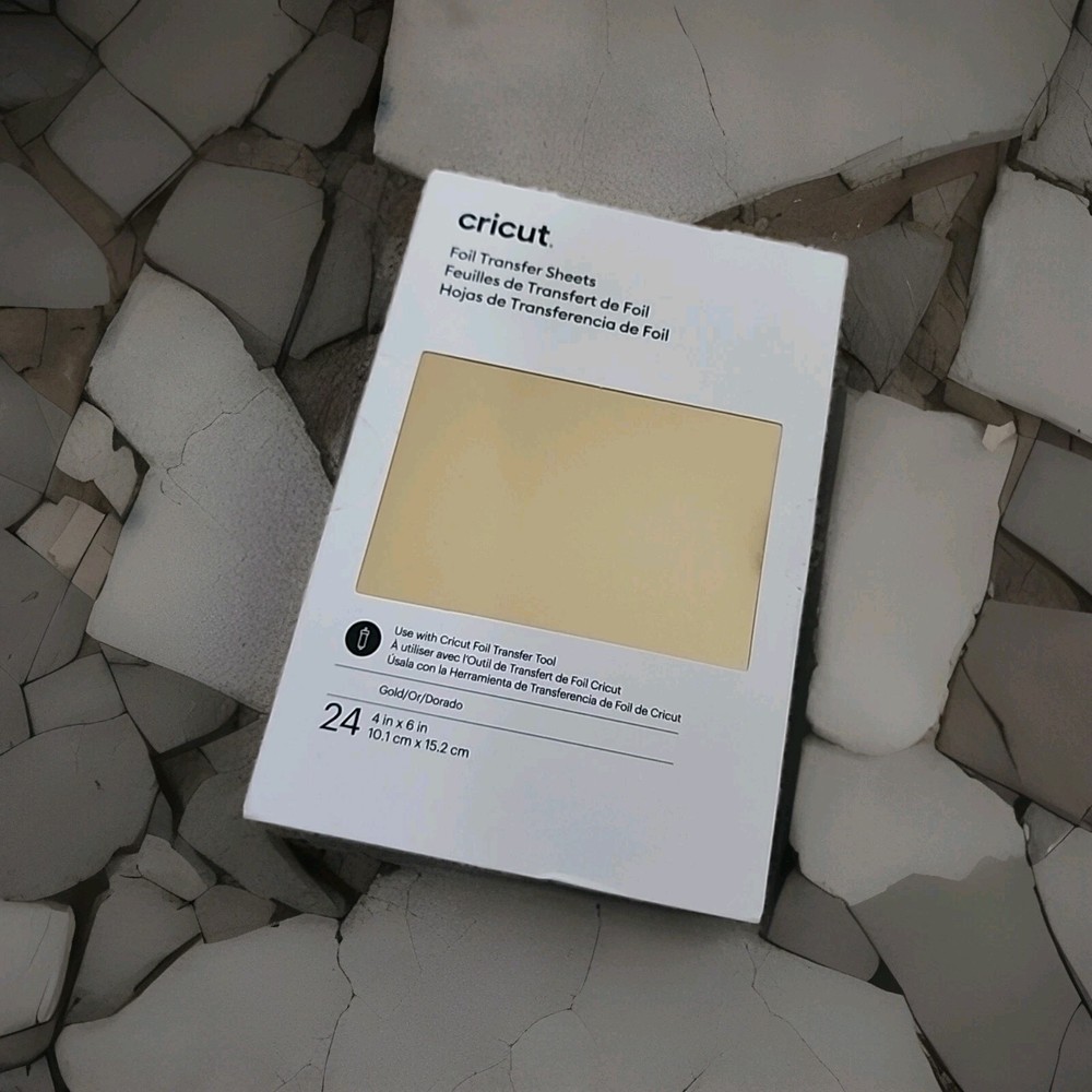 Cricut Foil Transfer Sheets 4×6 – 24 Gold Sheets