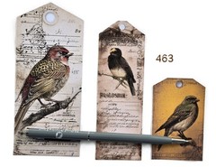 Vintage Bird Ephemera Tags Junk Journals