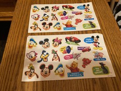 Disney Movie Club Beauty And The Beast + Pete’s Dragon Lithograph + Stickers Lot