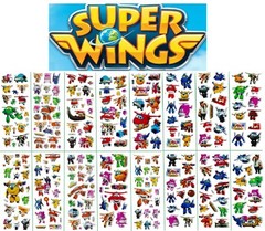 3D puffy Stickers SUPER WINGS ✈️🤖 robot airplane transformer Jett Jimbo Korea