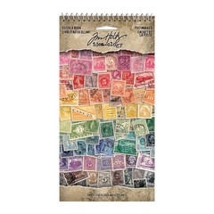 Tim Holtz Iddeaology Postmarked Sticker Book Multicolor