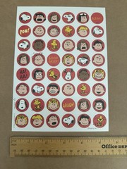 Charles M Schulz Peanuts Snoopy & Friends Sticker Sheet Large Format Hallmark