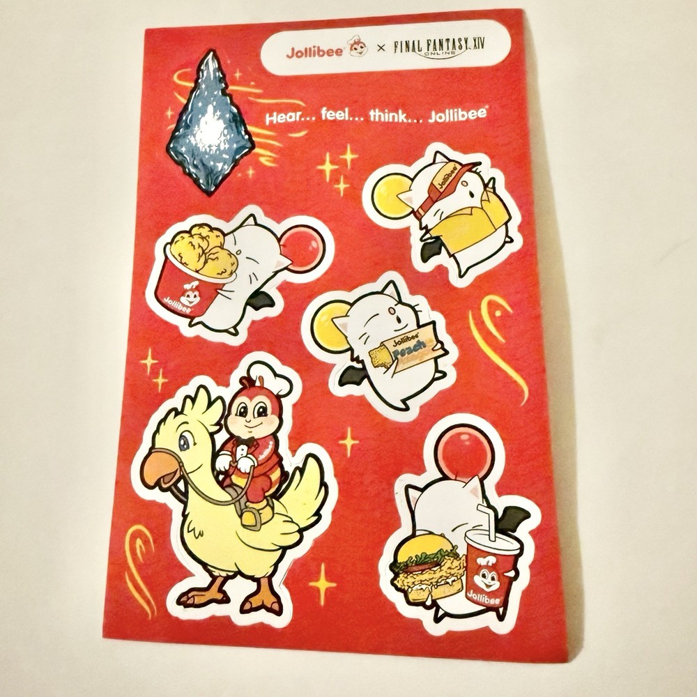 Jollibee × FINAL FANTASY XIV Limited Edition Sticker Sheet