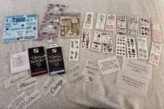 Scrapbooking Embellishments Including Velum Quotes & Creative Memories Stickers