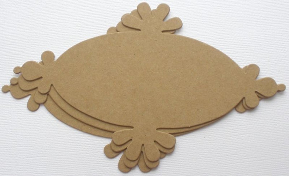 {4} *ORNATE NOTES* Style 5 – Mats / Labels / Frames Bare Chipboard Die Cuts