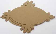 {4} *ORNATE NOTES* Style 5 – Mats / Labels / Frames Bare Chipboard Die Cuts