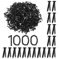 1000 Pack Fasteners Large 5/16”x 1”, Round Brass Fasteners Plated Split Pins,…