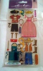 FREE SHIPPING Sticko Costume Party Epoxy Stickers Papercraft DIY Crafts