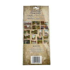 Tim Holtz Idea-ology Vellum Scenes Scrapbooking Transparent Postcards 18 Pieces