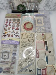 Vintage Scrapbook Sticker Lot of 13 Rare Various Brands Nostalgic See Photos New