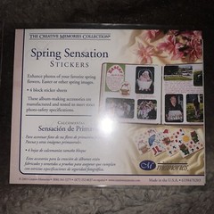 Vintage 2003 Creative Memories Spring Sensation Stickers 4 Block Sheets NIP/NOS
