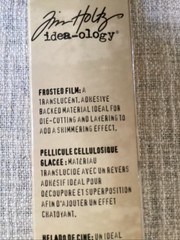 Tim Holtz Idea-ology Collage Tissue Paper – Frosted Film 2022