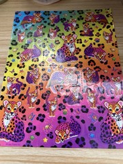 VTG Lisa Frank Full Sticker Sheet S371