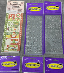 NOS Sticker King Vintage Prism Stickers Gift Tag Scrapbooking 48 Pack Lot NEW