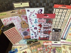 HUGE SCRAPBOOK STICKER LOT~115 Pks.~Many Brands & Themes~NEW