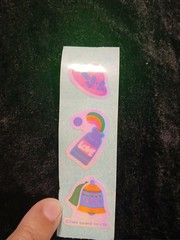 Vintage Rare Sanrio Iridescent Pastels Sticker 1984