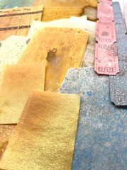 Dyed Vintage Style Ephemera 24 Pc Sampler Pack Book Pages Glassine Bags Tickets