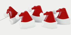 SPARE PARTS by The Paper Studio Decorative Brads – SANTA HAT – 20 pcs