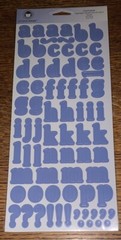 Lil Davis Designs ~Castaway Ocean Cardstock Alphabet Letters Scrapbook Stickers