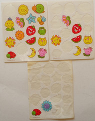 Vintage 1980s Sticker Lot Partials Various Brands Incl Lisa Frank AS IS