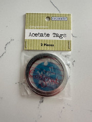 Colorbok 2PC Acetate Metal Rim Tags ~ Congratulations ~ Scrapbooking Craft