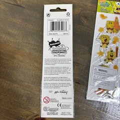 SpongeBob Patrick Bob L’ponge Vintage Autocollants Stickers . New in pkg! 6 Pkg
