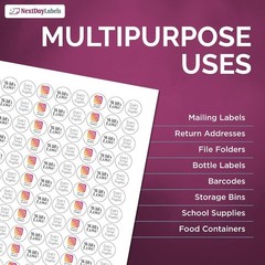 Inventory Labels – 0.75″ Round – 27000 Stickers – 250 Sheets