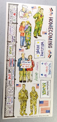 Uniform Designs 2005 Clear Stickers Scrapbooking Soldiers Military Homecoming
