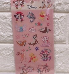 Disney Character Mickey Minnie Winnie Pooh STICKERS Bambi Marie Dumbo Gift Chip
