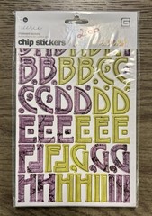 Basic Grey **EERIE** Coordinating Designer Chip Stickers Alphabet HALLOWEEN