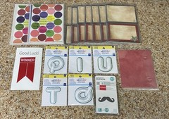 Creative Memories Creatology Scrapbook Mats, Stickers, Letters, Set Of 17 Mixed