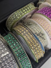 Rhinestone Trim & Adhesive Gem Roll Lot – Mixed Colors – Craft Scrapbook Decor)