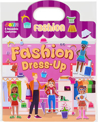 Mermaid Dress-Up Reusable Sticker Book for Toddlers, 3D Sticker Book for Kids 3