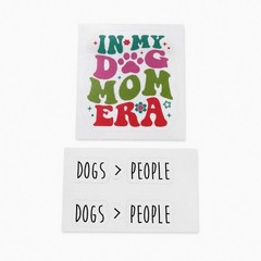 Set of 3 Dog Stickers 1 Dog Mom 2 Dogs Over People